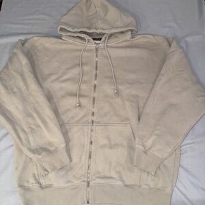 Brandy Melville Hoodie Sweatshirt ONE SIZE Oversized Full Zip Heavyweight Jacket